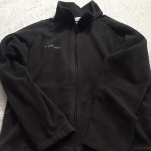 Columbia Charcoal Black Fleece Jacket Women's Large